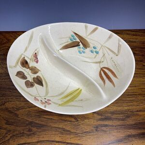 Vintage Red‎ Wing Divided Serving Bowl Random Harvest Atomic MCM USA